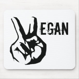 Vegan Peace Mouse Pad