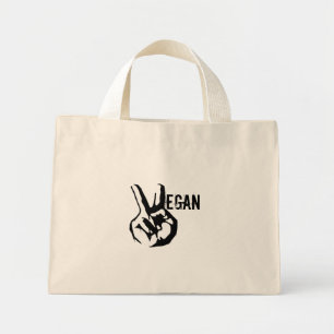 Vegan Peace Tote Bag