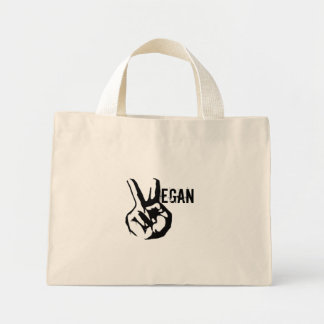 Vegan Peace Tote Bag