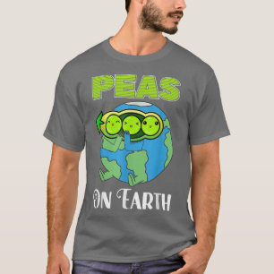 Vegan Peas On Earth Diet, Vegetarian T-Shirt