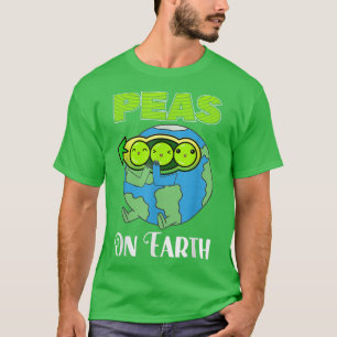 Vegan Peas On Earth Diet, Vegetarian T-Shirt