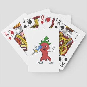 Vegan Pepper at Darts with Dart.PNG Playing Cards