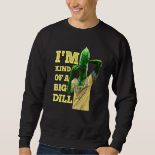 Vegan Pickle Costume Kids I'm Kind Of A Big Dill P Sweatshirt