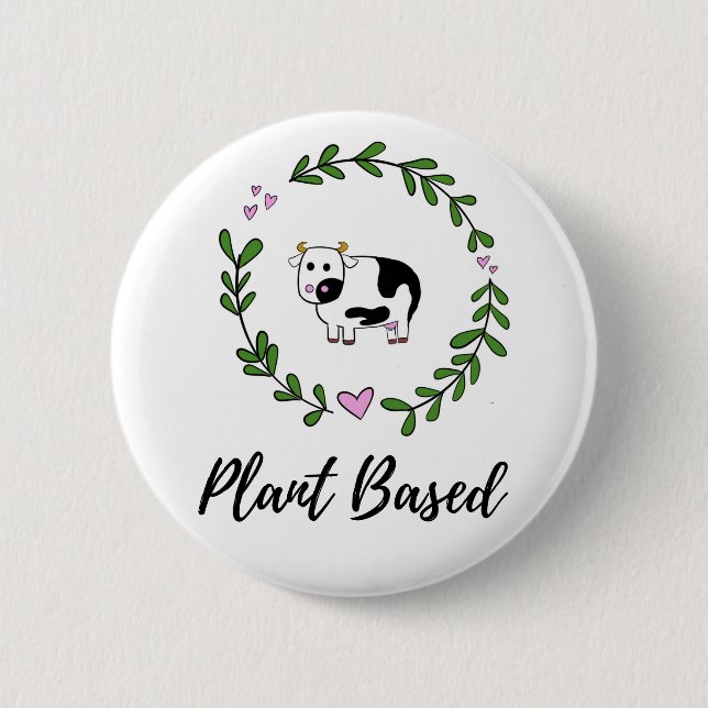 Vegan Pin, Plant Based Pin (Front)