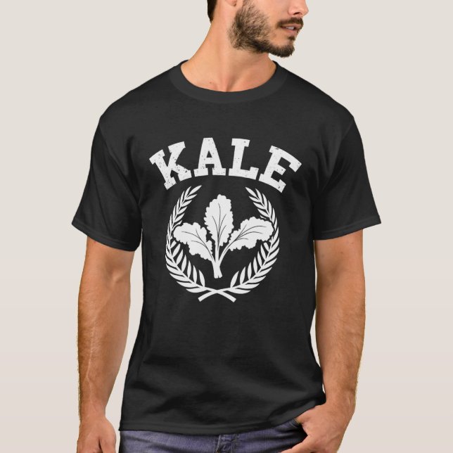 Vegan  Plant Based Diet  Kale T-Shirt (Front)