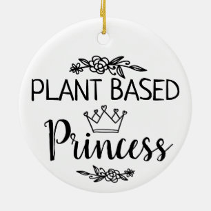Vegan Plant based Princess floral Ceramic Tree Decoration