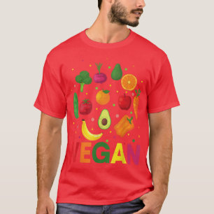 Vegan Plant Based Vegetarian Diet Veganism Veggies T-Shirt