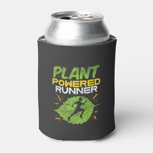 Vegan - Plant Powered Runner Can Cooler (Can Front)