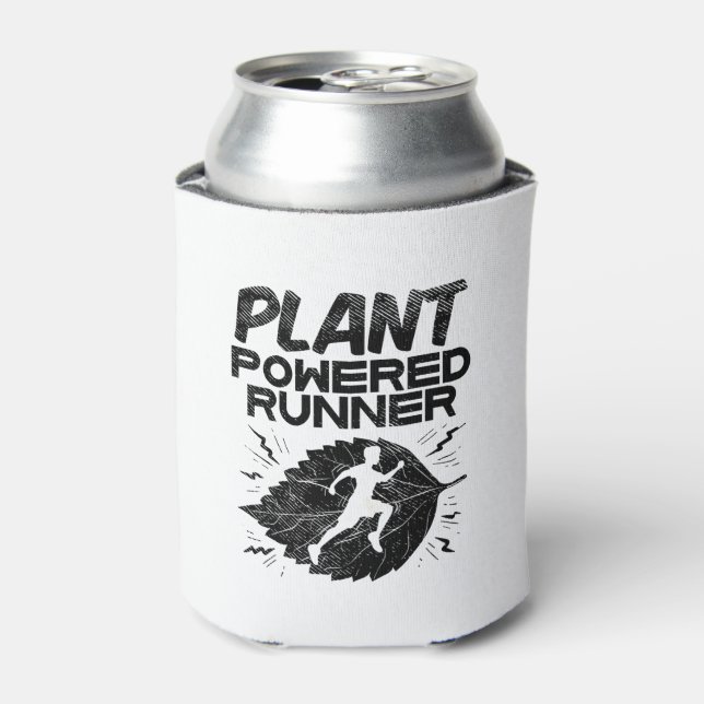 Vegan - Plant Powered Runner Can Cooler (Can Front)