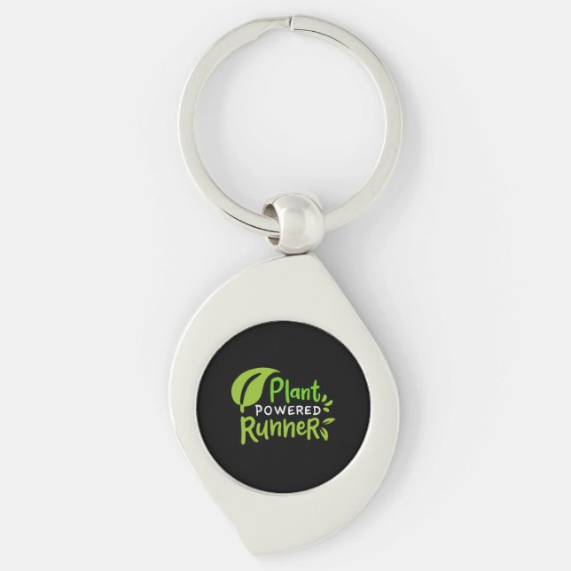 Vegan - Plant Powered Runner Key Ring (Front)