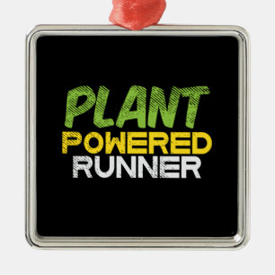 Vegan - Plant Powered Runner Metal Tree Decoration