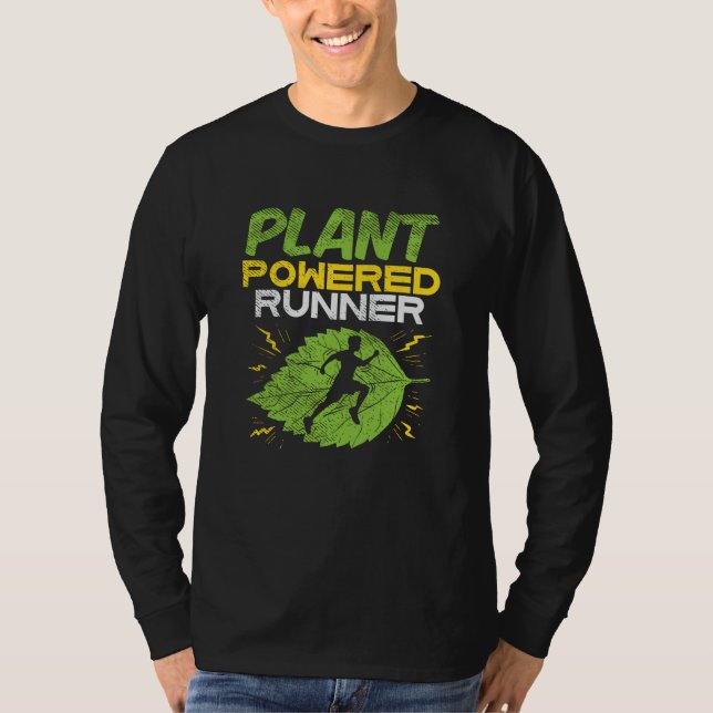 Vegan - Plant Powered Runner T-Shirt (Front)