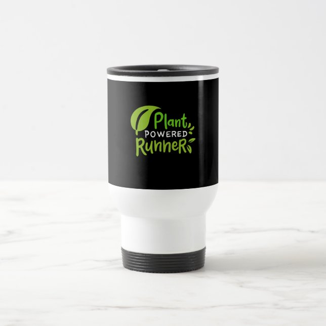 Vegan - Plant Powered Runner Travel Mug (Center)