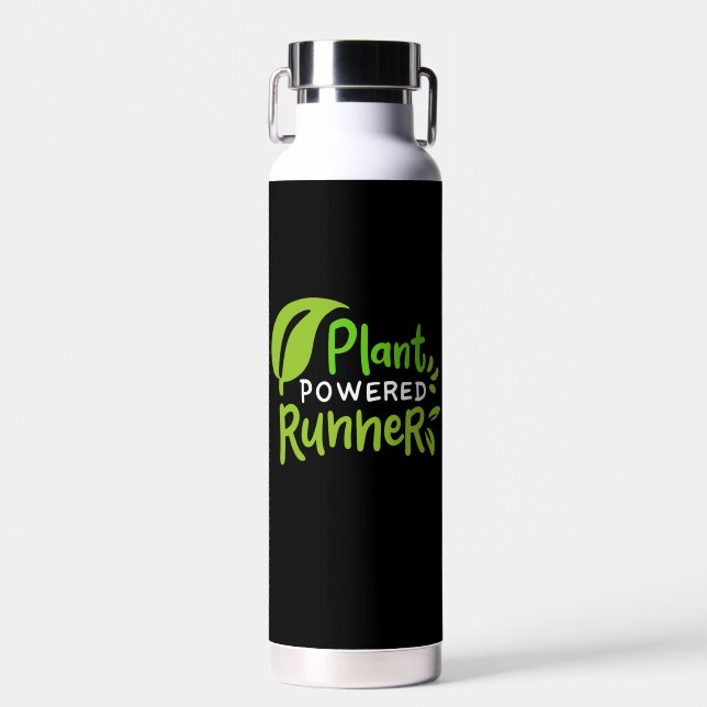 Vegan - Plant Powered Runner Water Bottle (Front)