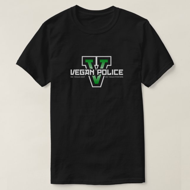 Vegan Police Classic T-Shirt (Design Front)