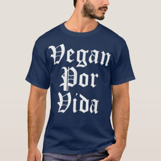 Vegan Por Vida Chola Mexican Chicana Vegana Vegeta T-Shirt