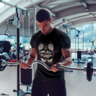 Vegan power| Bodybuilding| Gym| vegetarian workout T-Shirt