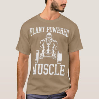 Vegan Power Bodybuilding Vegetarian Weightlifter  T-Shirt
