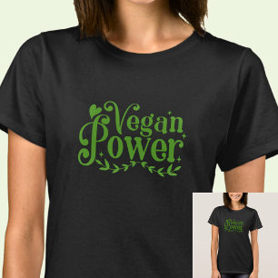 Vegan Power - on Dark Colour T-Shirt