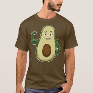 Vegan Power Vegetarian Plant Avocado Bodybuilding T-Shirt