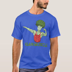 Vegan Power Vegetarian Plant Broccoli Bodybuilding T-Shirt