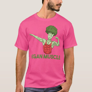 Vegan Power Vegetarian Plant Broccoli Bodybuilding T-Shirt