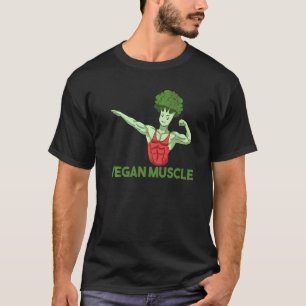 Vegan Power Vegetarian Plant Broccoli Bodybuilding T-Shirt