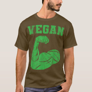 Vegan Power Vegetarian Plant Muscle Bodybuilding W T-Shirt