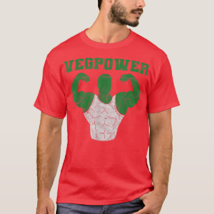 Vegan Power Vegetarian Plant Muscle Bodybuilding W T-Shirt