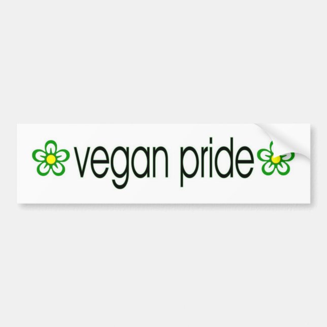 Vegan Pride bumper sticker (Front)