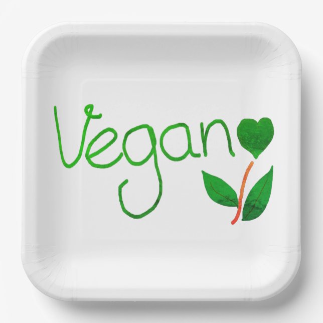 Vegan printed plates  (Front)