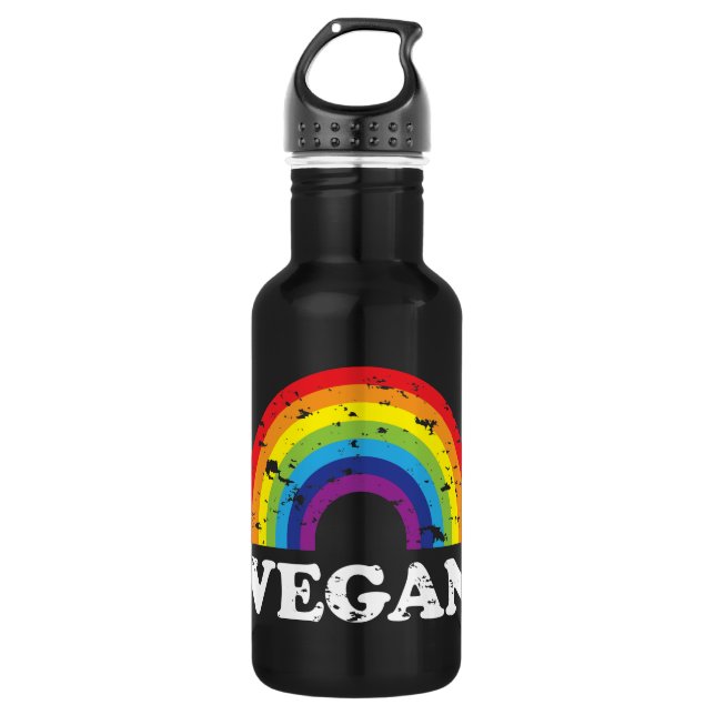 Vegan Rainbow 532 Ml Water Bottle (Front)