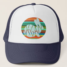 Vegan Rainbow Bunny  Trucker Hat
