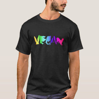VEGAN RAINBOW ON DARK MEN'S TEE
