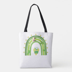 vegan rainbow T-Shirt Tote Bag