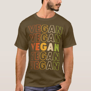 Vegan Retro 80s 90s Fruit Veggie Lover Vintage Veg T-Shirt