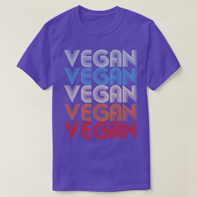 Vegan Retro T-Shirt (Design Front)