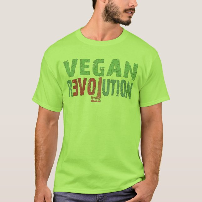 VEGAN rEVOLution -.. T-Shirt (Front)