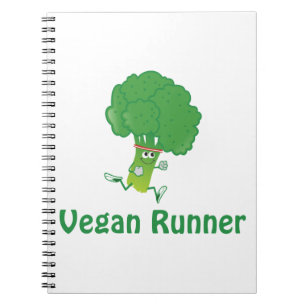 Vegan runner - Broccoli Notebook