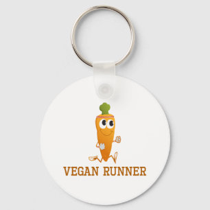 Vegan Runner Carrot Key Ring