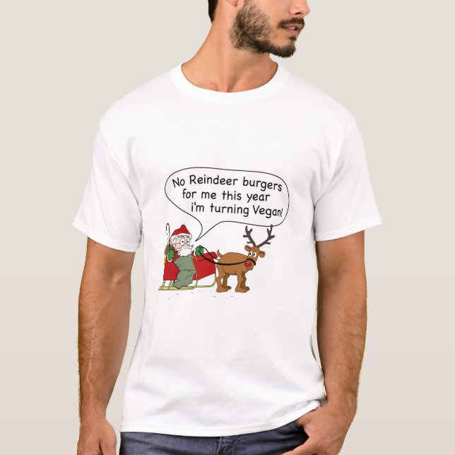 Vegan Santa T-Shirt (Front)