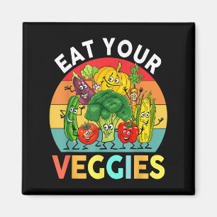 Vegan Shirt Kids Toddler Boys Eat Your Veggies Veg Magnet