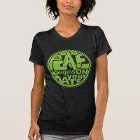 Vegan Slogan Peace Begins On Your Plate