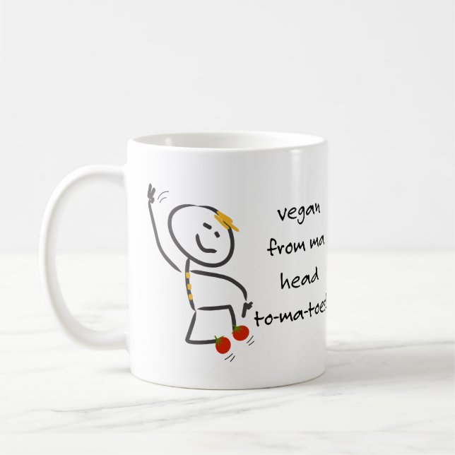 Vegan Smile Coffee Mug (Left)
