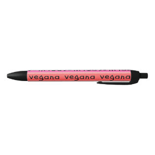 Vegan smile   Vegan smile Black Ink Pen
