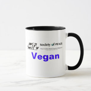 Vegan Society of PEACE logo mug