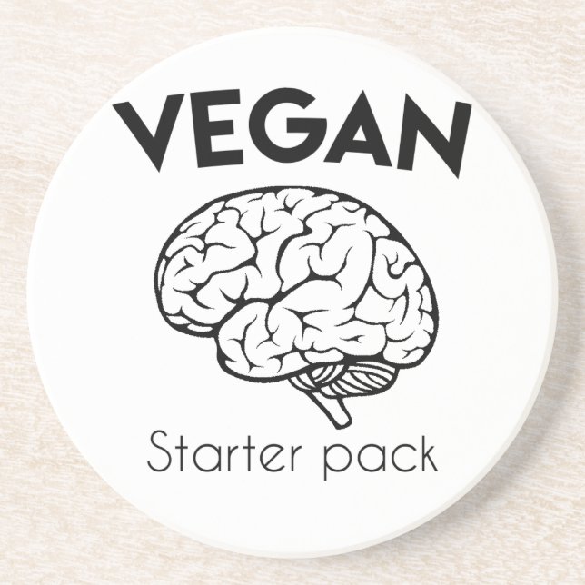 Vegan Starter Pack Coaster (Front)