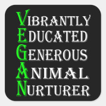 Vegan Sticker For Animal Lovers, Vegan