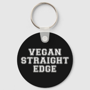 Vegan Straight Edge Key Ring