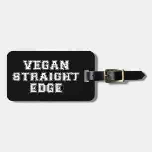 Vegan Straight Edge Luggage Tag